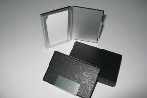 K87228 Aluminium + PU Name Card Case